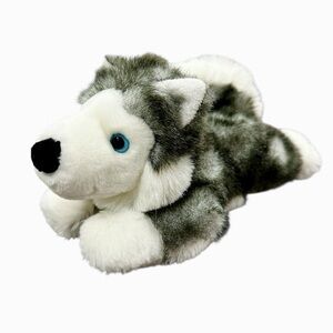 Vintage Aurora World Alaskan Husky Wolf Plush Dog Stuffed Animal Plush Size 11"